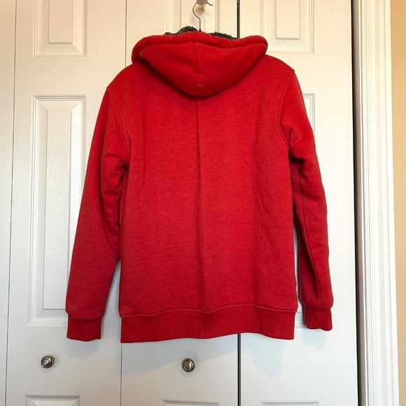 Superdry Orange Label Vintage Logo Borg Lined Zip Hoodie Size L - Picture 3 of 17